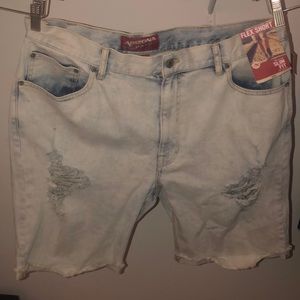 Denim jean shorts light blue